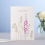 Set Of Three Birthday Botanical Cards, thumbnail 2 of 3