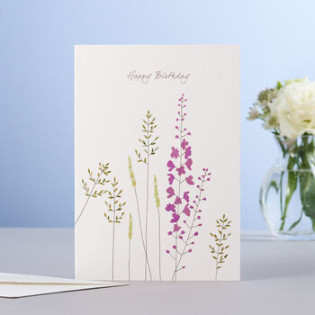 Set Of Three Birthday Botanical Cards, 2 of 3