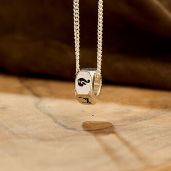Personalised Travel Symbols Silver Necklace, 6 of 12