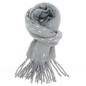 Winter Dash And Tassel Scarf, 6 of 9