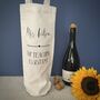 Personalised Thank You Teaching Assistant/Teacher Bottle Bag, thumbnail 1 of 3