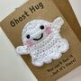 Ghost Hug Crochet Thinking Of You Card Handmade, thumbnail 3 of 6