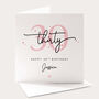 Personalised 30th Birthday Card For Her, thumbnail 1 of 4