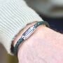 Men's Personalised Plait Bolo Leather Bracelet, thumbnail 2 of 9