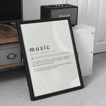 Music Definition Print | Music Studio Poster, 5 of 11