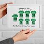 Grandad's Team Print Personalised Father's Day Gift, thumbnail 5 of 7