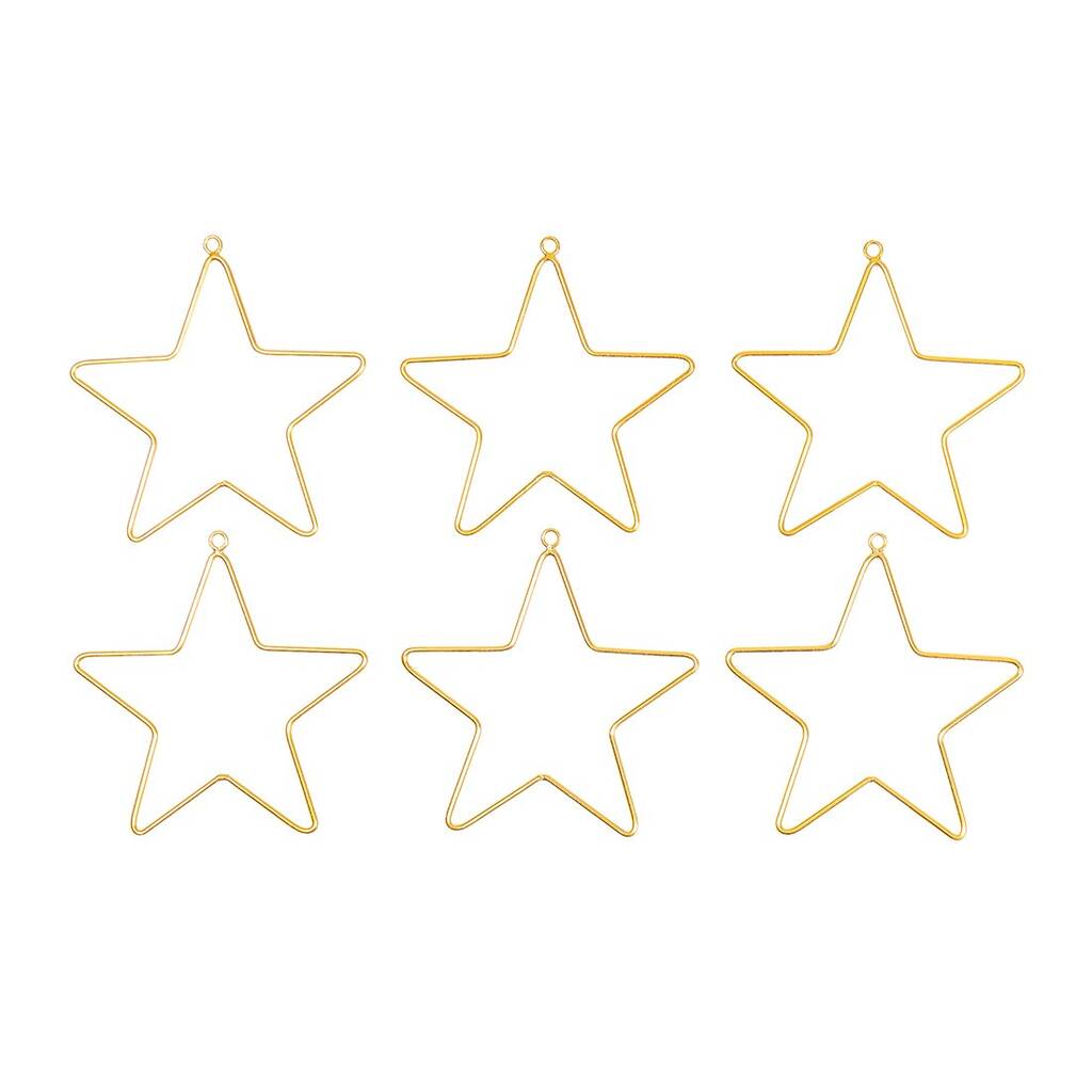 Wire Stars Set Of Six By Bombay Duck