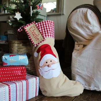 Personalised Christmas Santa Stocking/Sack Extra Large, 5 of 7