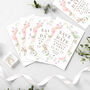 Personalised Wedding Invites 'Save The Date' Soft Floral Set Of 36, thumbnail 3 of 5