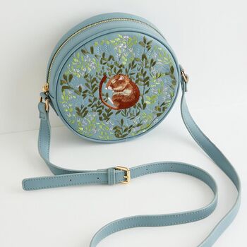 Chloe Circle Bag Embroidered Dormouse Blue, 2 of 8