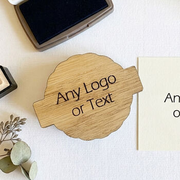 Custom Logo Or Text Rubber Stamp For Personalised Craft Projects, 3 of 4