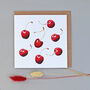 Card With Cherry Illustrations, thumbnail 1 of 2