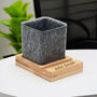 A Stylish Personalised Pen Holder With A Sustainable Bamboo Base And Multifunctional Design For Your Workspace, thumbnail 2 of 2