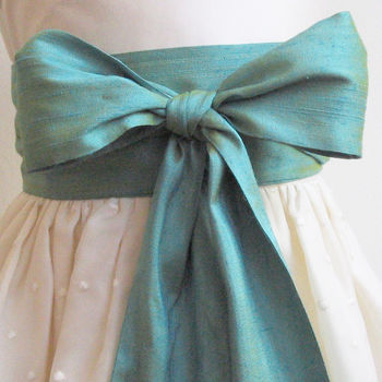 Silk Luxe Sash For Flower Girl Dresses, 2 of 10