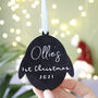 Personalised Baby First Christmas Penguin Decoration, thumbnail 5 of 10
