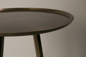 Antique Brass Plated Side Table, 2 of 2