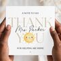 Teacher Thank You Card, Sun Key Worker Appreciation End Of Term Gift, thumbnail 1 of 3