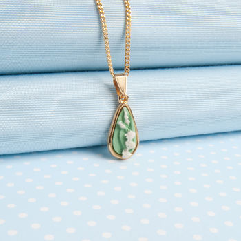 Hand Painted Lily Of The Valley Pendant Necklace, 6 of 7