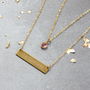 Personalised Layered Name Bar Necklace, thumbnail 2 of 12