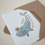 Whale First Birthday Card, thumbnail 1 of 4