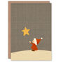 Santa Workshop Elf Wishing On Star Xmas Christmas Card, thumbnail 1 of 4