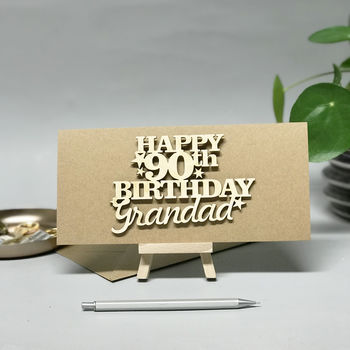 Personalised 90th Birthday Card Keepsake, 2 of 10