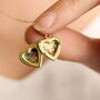 Tiny Small Heart Miniature Personalised Locket Necklace, thumbnail 1 of 12