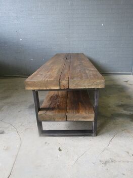 Industrial Reclaimed Coffee Table Tv Unit 024, 3 of 4