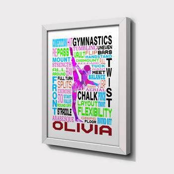Personalised Gymnastics Poster Print, 2 of 4