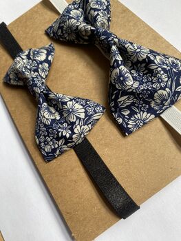 Matching Bow Ties, Dad And Son Dickie Bow Tie Set, 3 of 4