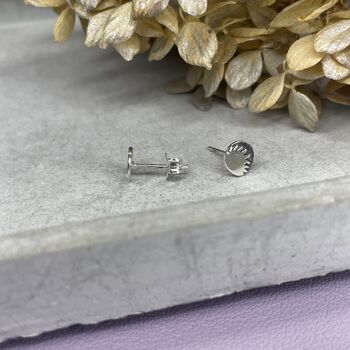 925 Sterling Silver Night And Day Studs, 10 of 10