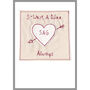 Personalised Cupids Arrow Engagement Card, thumbnail 3 of 9