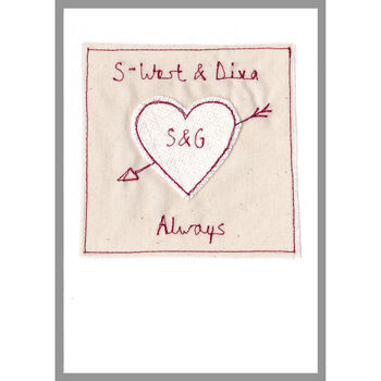 Personalised Cupids Arrow Engagement Card, 3 of 9