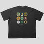 Celtic Football Beer Mats Oversized T Shirt, thumbnail 1 of 10