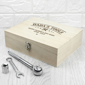 Personalised He Can Fix Anything Tool Box, 6 of 10