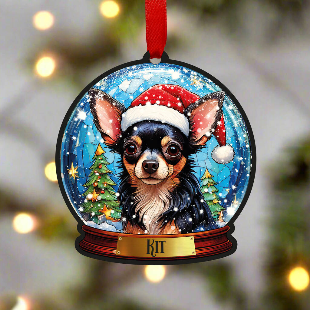 Chihuahua Dog Tree Decoration, 1 of 3