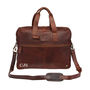 Personalised Leather Classic Holdall In Brown Or Black, thumbnail 4 of 12