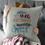 Personalised Sending You A Hug Cushion, thumbnail 2 of 8