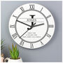 Personalised Family Name And Initial Wooden Wall Clock, thumbnail 1 of 4