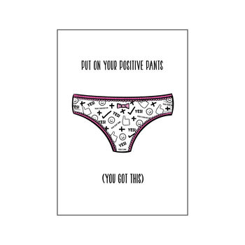 'Positive Pants' Cheer Up Card, 2 of 2