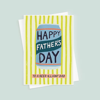 Funny Beer Pun Dad Father's Day Card, 3 of 4