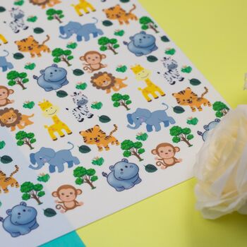 Cute Safari A4 Tiled Icing Sheet, 4 of 5