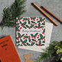 Festive Foliage Watercolour Christmas Card, thumbnail 1 of 2