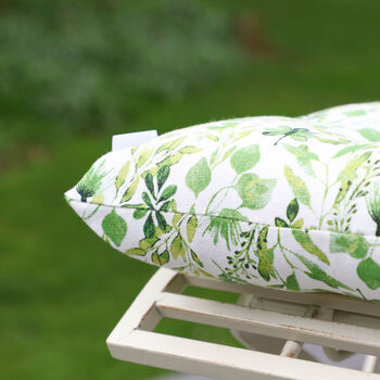 Watercolour Leaves Tie On Seat Pads, 5 of 5