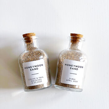 Personalised Honeymoon Sand Bottle, 7 of 9
