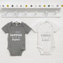 I Love …With My Mummy And Daddy Personalised Babygrows, thumbnail 1 of 9