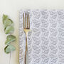 Set Of Dove Grey Cow Parsley Placemats, thumbnail 4 of 4
