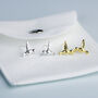Sterling Silver Hummingbird Stud Earrings, thumbnail 5 of 6