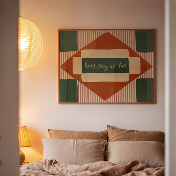 Let's Stay In Bed Stripe Print, 10 of 11