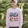 Smiling's My Favourite Christmas Sweatshirt, thumbnail 1 of 5
